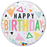 Qualatex Happy Birthday Bubble Balloon -  Retro