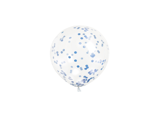 Confetti Filled Balloons - Blue