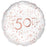 18" Foil Age 50 Balloon - Rose Gold Celebrate