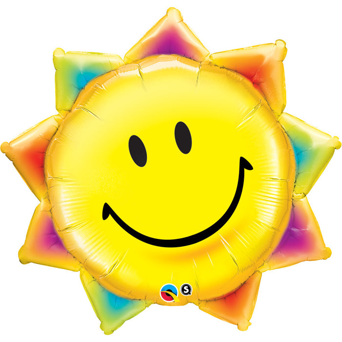 35" Foil Colourful Sun Large Balloon