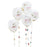 Christmas Confetti Balloons With Light Bulb Tails