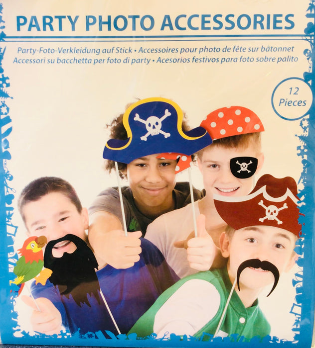 Childs Pirate Party Photo Booth Set (12piece)