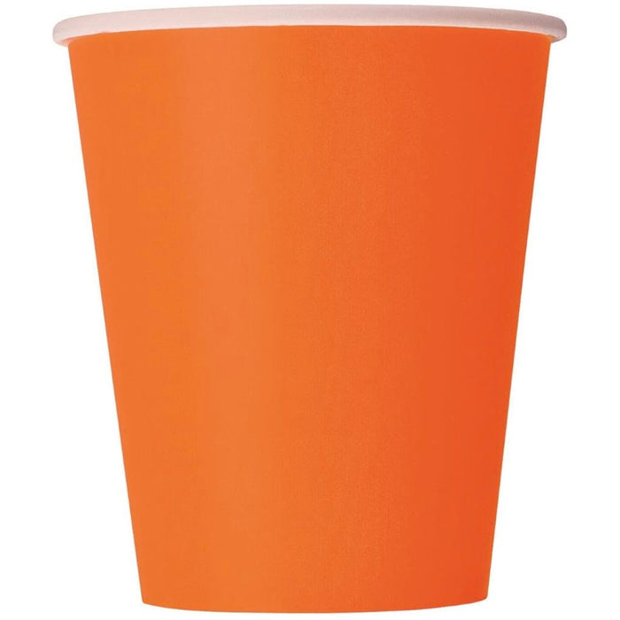 Paper Cups - Pumpkin Orange