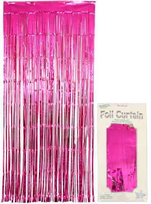 Tinsel Curtain - Hot Pink