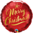 18" Foil Christmas Balloon - Red & Gold