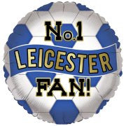 18" Foil No.1 Football Fan Balloon - Leicester City