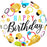 18" Foil Happy Birthday - Bright Hoops - The Ultimate Balloon & Party Shop
