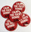 Christmas Badge - Calm The Fu*k Down - The Ultimate Balloon & Party Shop