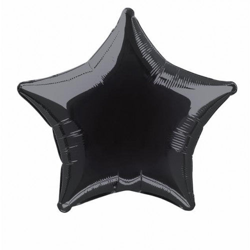 18" Foil Star Balloon - Black