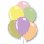 Latex Plain Balloons - Assorted Macaron Pastel (10pk)