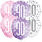Age 90 Birthday Balloons (6pk) - Pinks