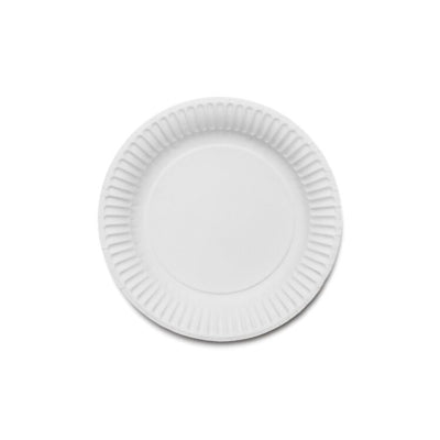 18cm Paper Plates - White (18pk)