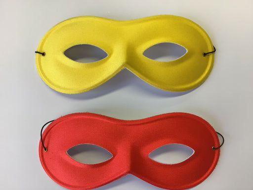 Red or yellow burglar eyemask farfalla style