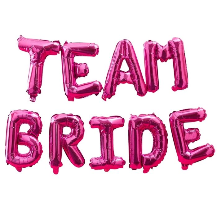 Team Bride Balloon Bunting