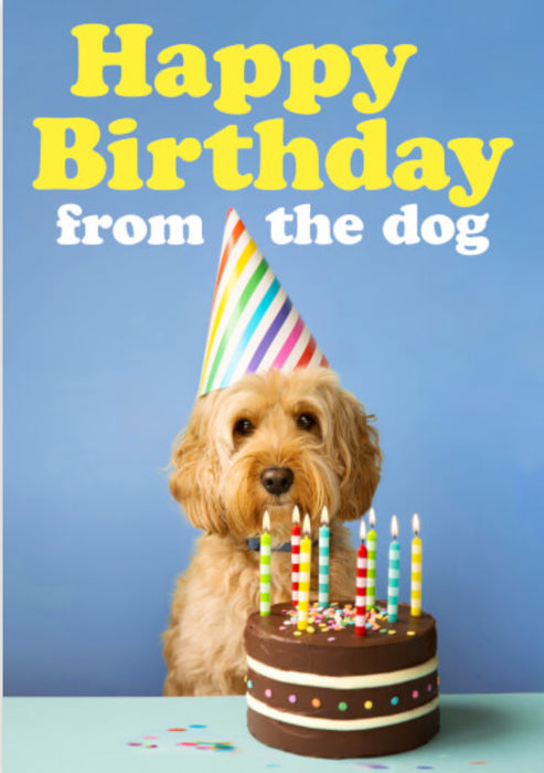 Happy Birthday From The Dog Card