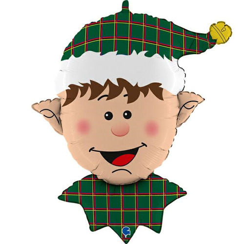 Supershape Foil Christmas Balloon - Elf (Tartan) - The Ultimate Balloon & Party Shop