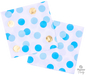 Polka Dot Napkins - Blue/Gold - The Ultimate Balloon & Party Shop