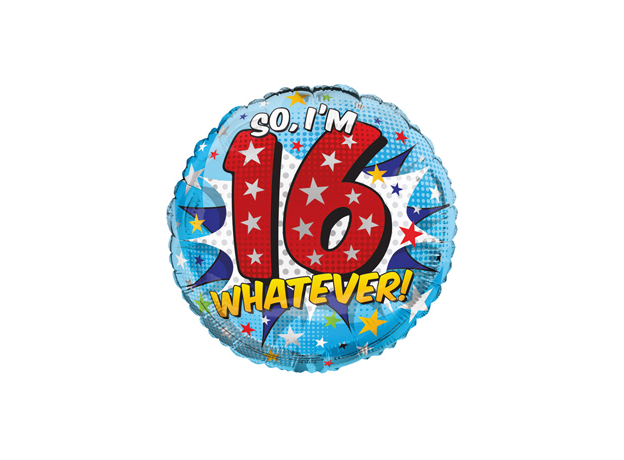 18" Foil Age 16 Balloon - So I’m 16