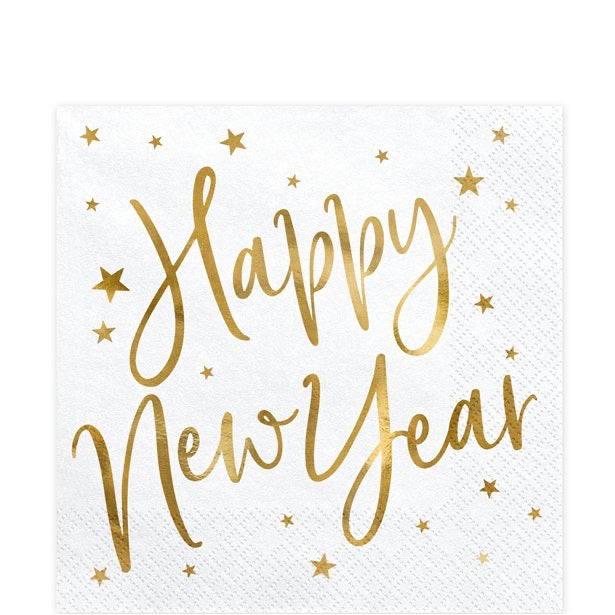 Happy New Year Napkins - The Ultimate Balloon & Party Shop