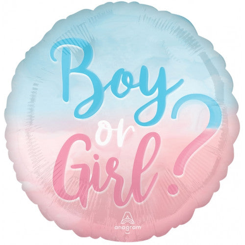 18" Foil Boy or Girl Round Balloon