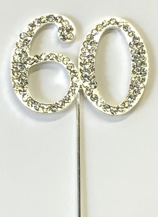 Diamanté Cake Topper - 60