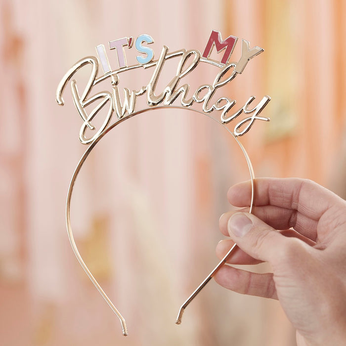 Birthday Headband - It’s My Birthday (Bright)