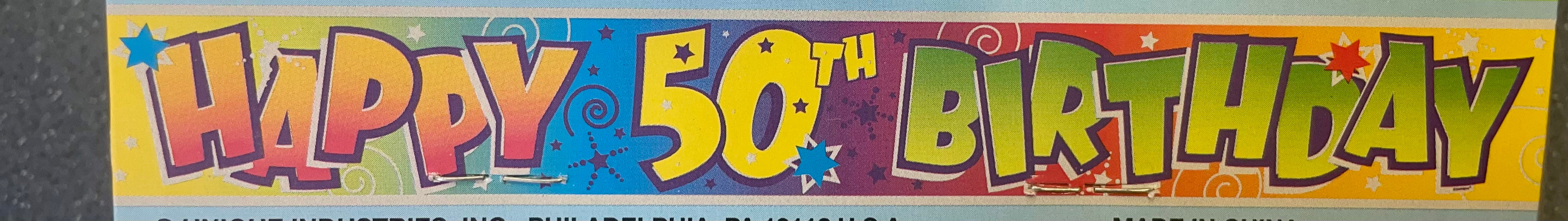 50th Birthday Banner
