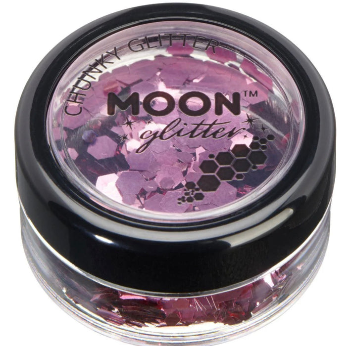 Cosmetic Chunky Glitter Pot - Pink