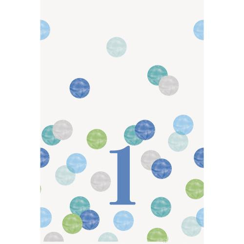 Age 1 Birthday Tablecover - Blue