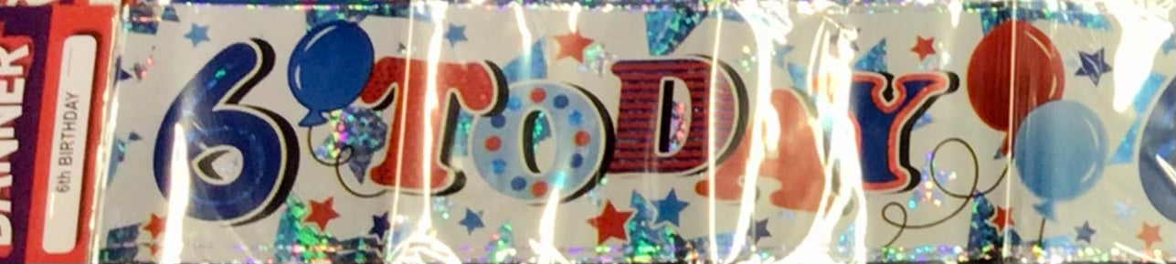 Age 8 Birthday Banner