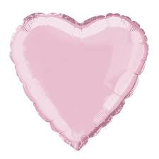 Heart Shaped Foil Balloon - Light Pink