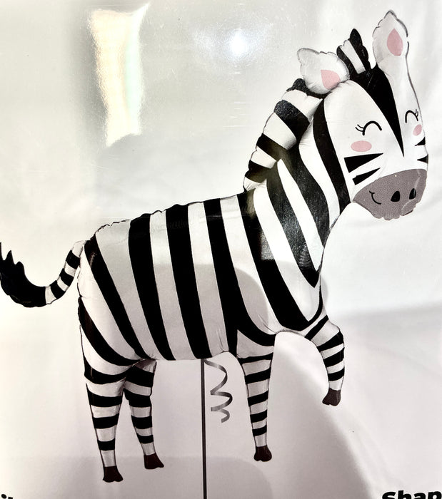 Large 50” Animal Shape Foil Balloon - Zebra