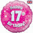 18" Foil Age 17 Balloon - Pink Glitz