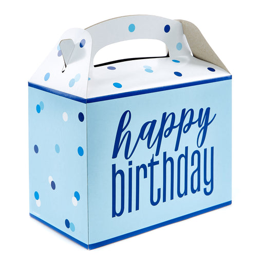 Happy Birthday Party Boxes - Blue