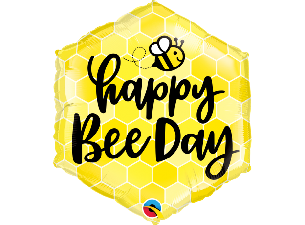 18" Foil Happy Bee Day Balloons