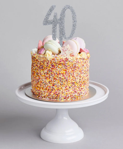 Glitz Age Acrylic Cake Topper - 40 - Asst