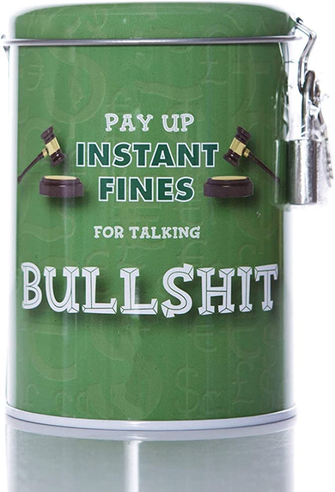 Fines Tin Money Box - Bullsh*t - The Ultimate Balloon & Party Shop