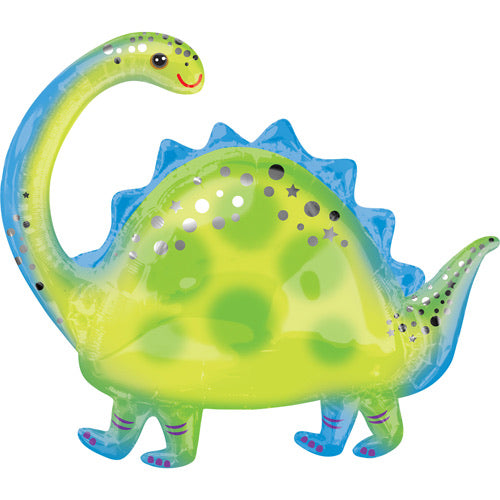 Supershape Foil Dinosaur Printed Balloon - Brontosaurus - The Ultimate Balloon & Party Shop