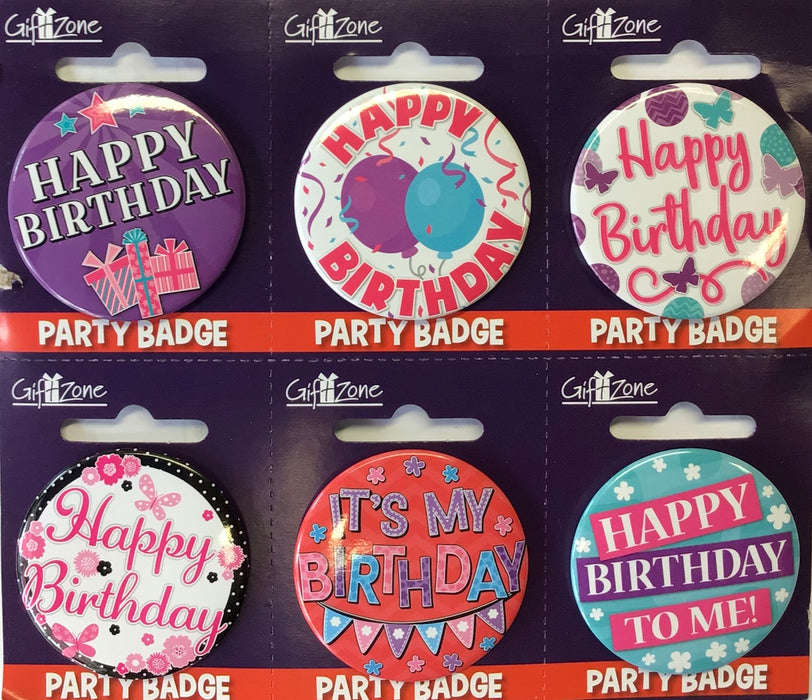 Age Badge - Happy Birthday Designs - The Ultimate Balloon & Party Shop