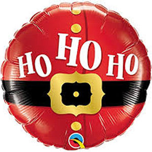 18" Foil Christmas Round Balloon - Santa Belly - The Ultimate Balloon & Party Shop