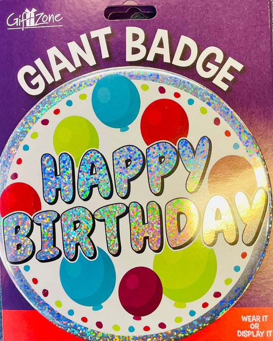 Jumbo Badge Birthday - Asst