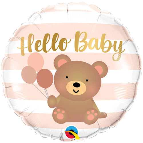 Hello Baby Bear Foil 18” Balloon