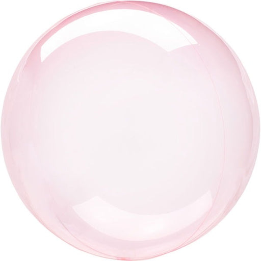 Crystal Clearz Circle Balloon - Pink - The Ultimate Balloon & Party Shop