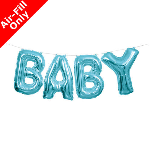 Baby Balloon Banner Kit - Blue - The Ultimate Balloon & Party Shop