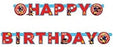 Fireman Sam Birthday Letter Banner