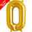 Mini Air Fill  Letter 'O' Foil Balloon - Gold - The Ultimate Balloon & Party Shop