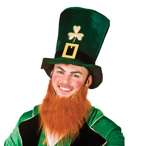 Leprechaun Topper Hat W/Attached Beard