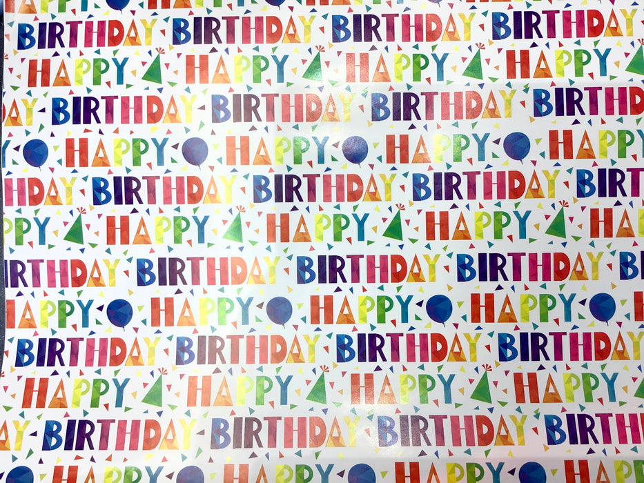Birthday Gift Wrap - Rainbow Surprise - The Ultimate Balloon & Party Shop