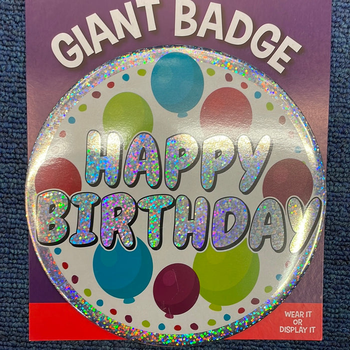 Jumbo Badge Birthday - Asst