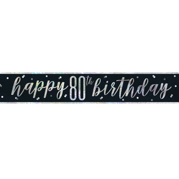 80th Birthday Banner